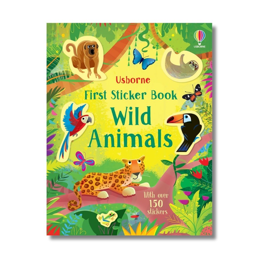 First Sticker Book Wild Animals - Wah Books