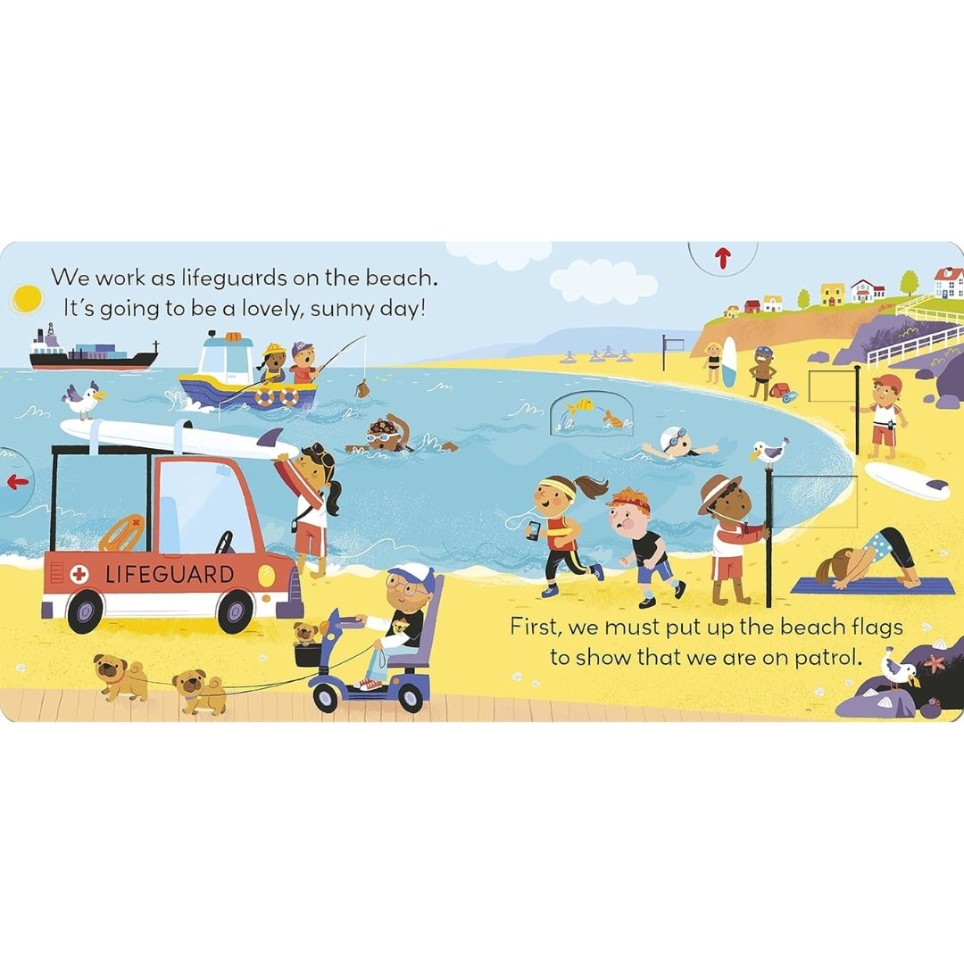 Little World: On the Beach : A push-and-pull adventure - Wah Books