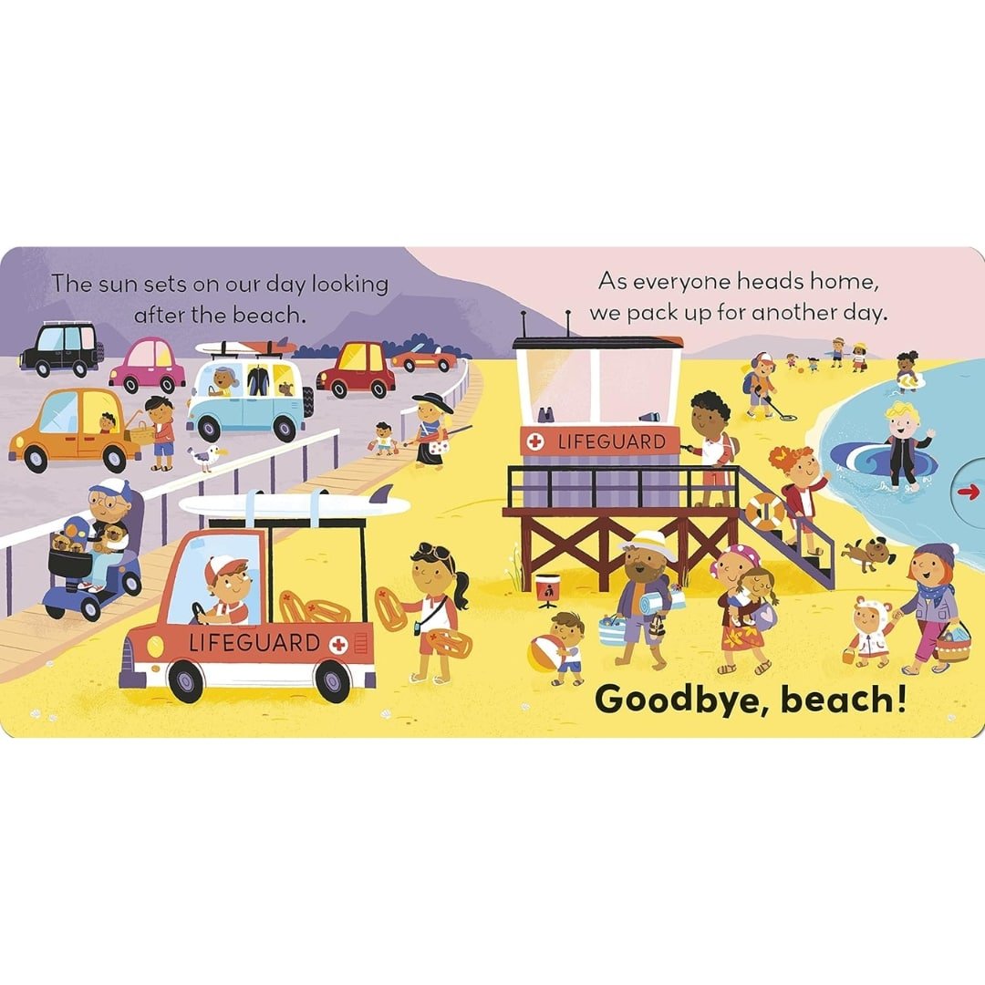 Little World: On the Beach : A push-and-pull adventure - Wah Books