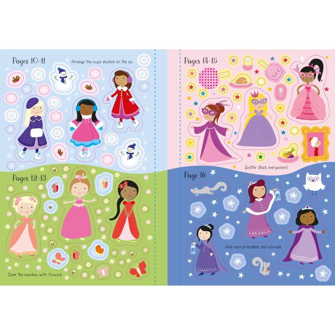 Sparkly Princesses Sticker Book - Wah Books